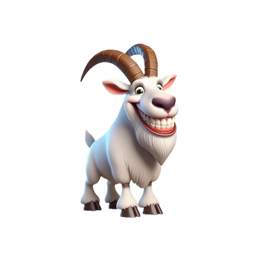 Happy Mountain Goat Stickers Happy Mountain Goat Stickers