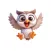 Happy Owl Stickers
