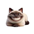Happy Siamese Cat Stickers Happy Siamese Cat Stickers
