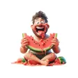 Messy Watermelon Stickers