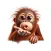 Orangutan Kiss Stickers