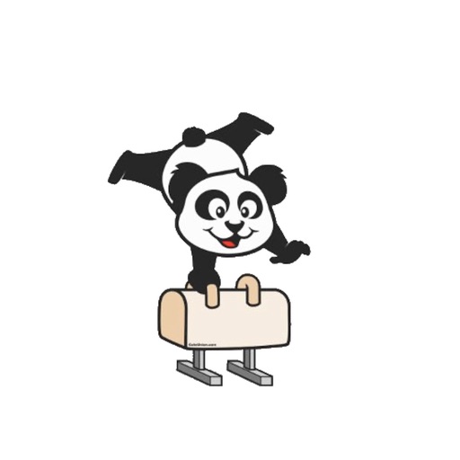 Panda Gymnast Stickers Panda Gymnast Stickers