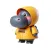Raincoat Hippo Stickers