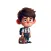 Sad Schoolboy Stickers