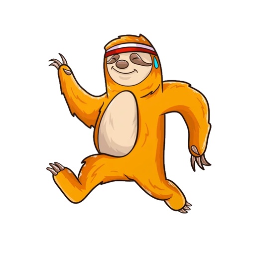 Sprinting Sloth Stickers Sprinting Sloth Stickers