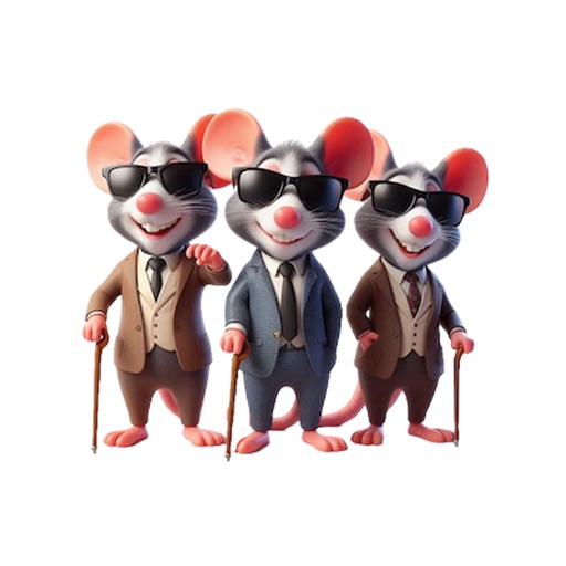 Three Blind Mice Stickers Three Blind Mice Stickers