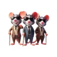 Three Blind Mice Stickers