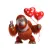 Valentine Orangutan Stickers