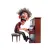 Wacky Piano Player Stickers