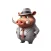 Well-Dressed Warthog Stickers