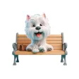 Westie Bench Stickers Westie Bench Stickers