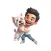 Westie Hug Stickers