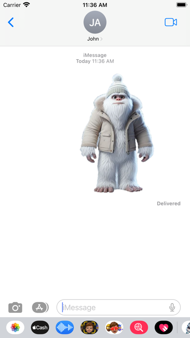 Winter Yeti Stickers Screenshots