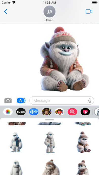 Winter Yeti Stickers Screenshots