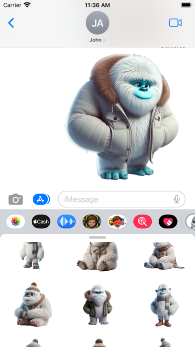 Winter Yeti Stickers Screenshots