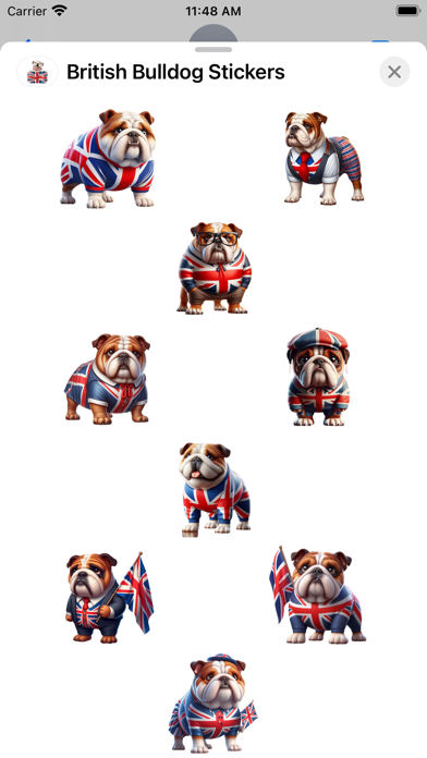 British Bulldog Stickers سکرین شاٹس