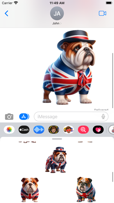 British Bulldog Stickers سکرین شاٹس