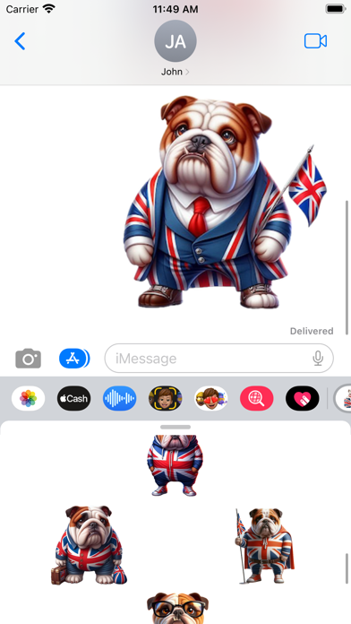 British Bulldog Stickers سکرین شاٹس