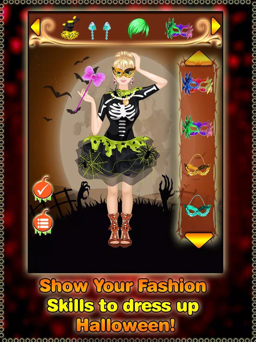Halloween dress up game - Real Halloween girls iPad Screenshots