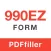 990EZ Form: fill & send PDF