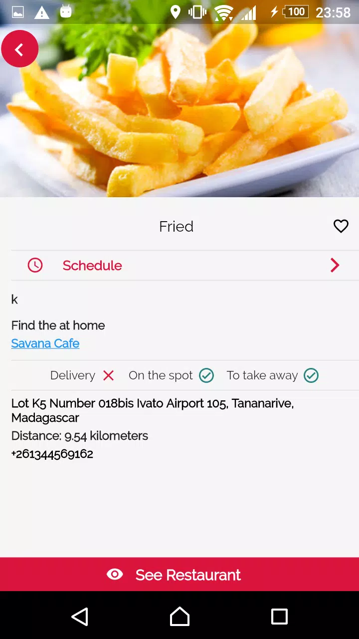 Menu advisor Screenshots