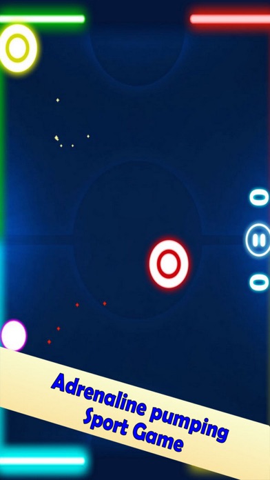Tangkapan layar Neon Air Hockey Play