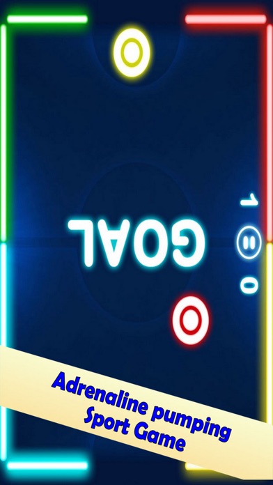 Tangkapan layar Neon Air Hockey Play
