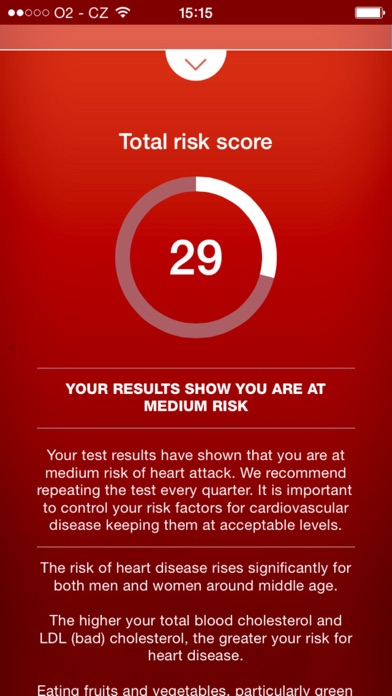 Heart Test - risk calculator of heart attack Screenshots