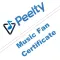 Peelty - Music Fan Certificate