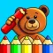 Colouring game kids toddlers