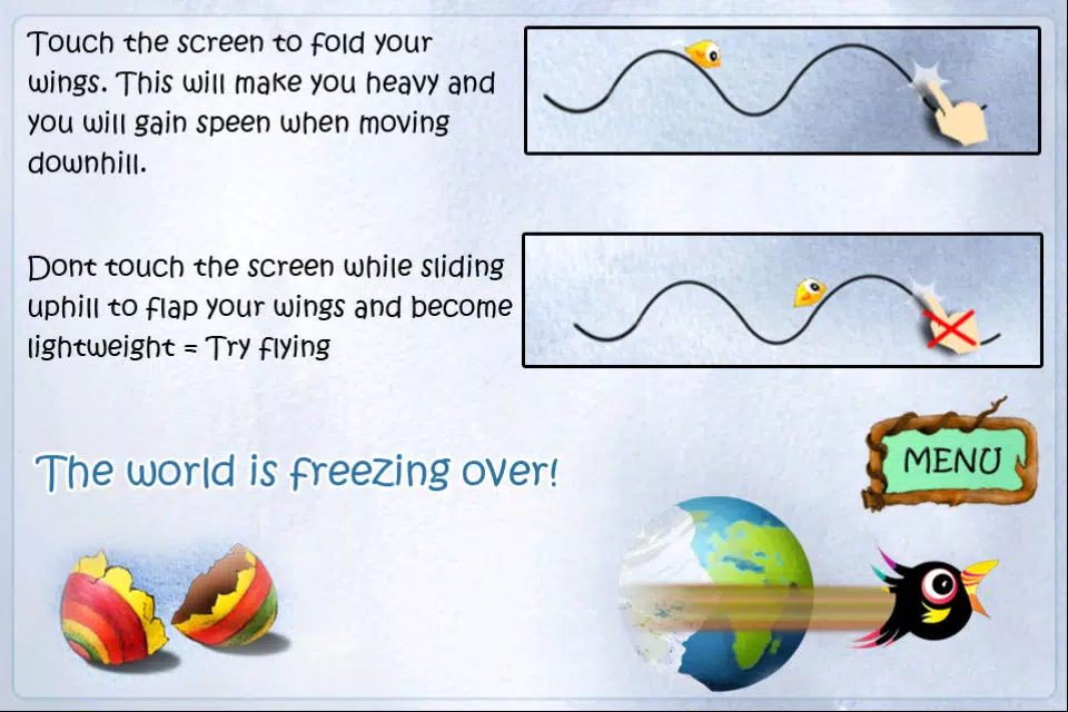 Ảnh chụp màn hình của Tiny Birds Run, Ice Age Quest - Free