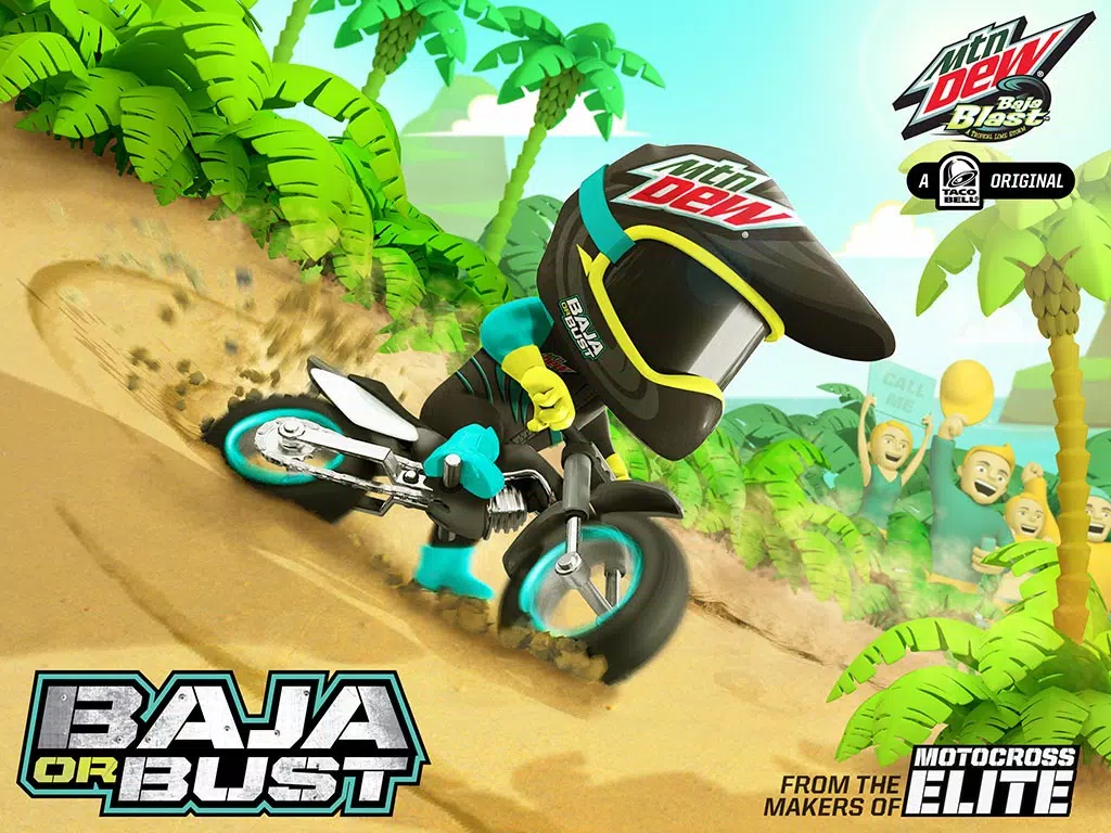 Ảnh chụp màn hình của Baja or Bust: By Mtn Dew & Motocross Elite iPad 
