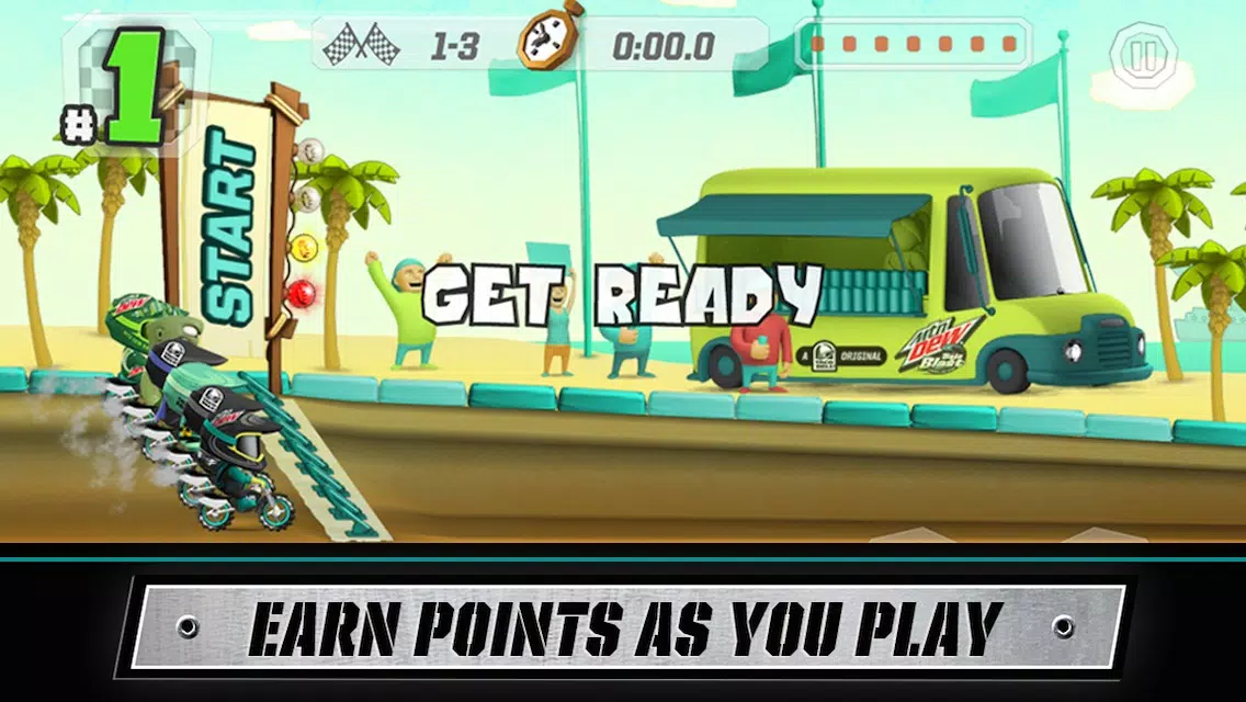 Ảnh chụp màn hình của Baja or Bust: By Mtn Dew & Motocross Elite