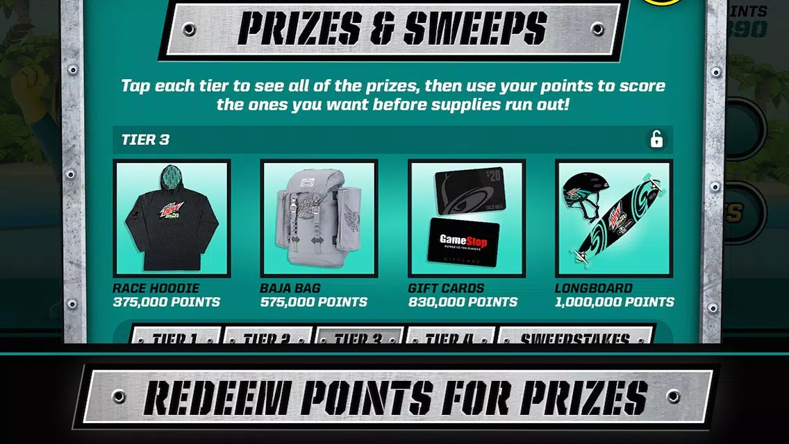 Ảnh chụp màn hình của Baja or Bust: By Mtn Dew & Motocross Elite