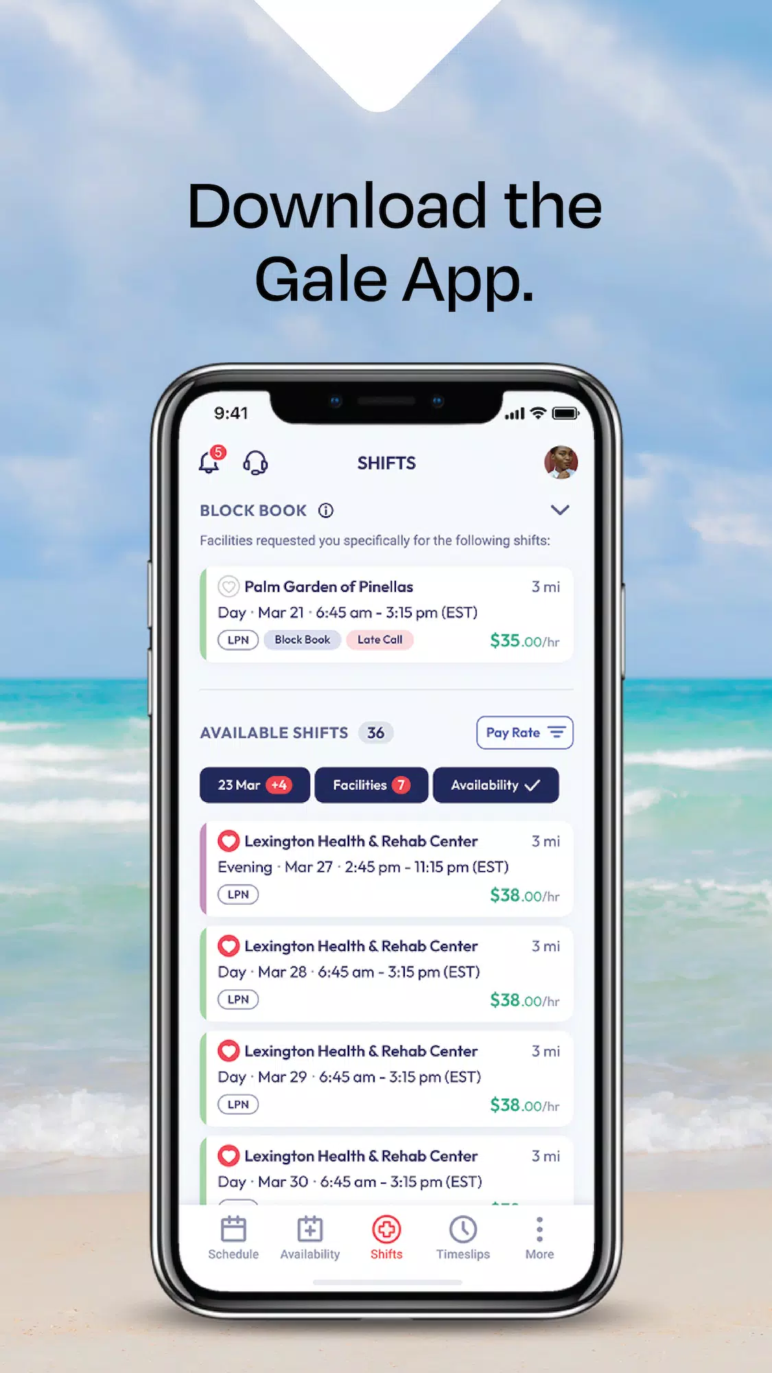 Gale Healthcare Screenshots