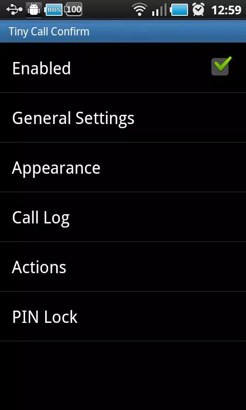 Tiny Call Confirm Screenshots