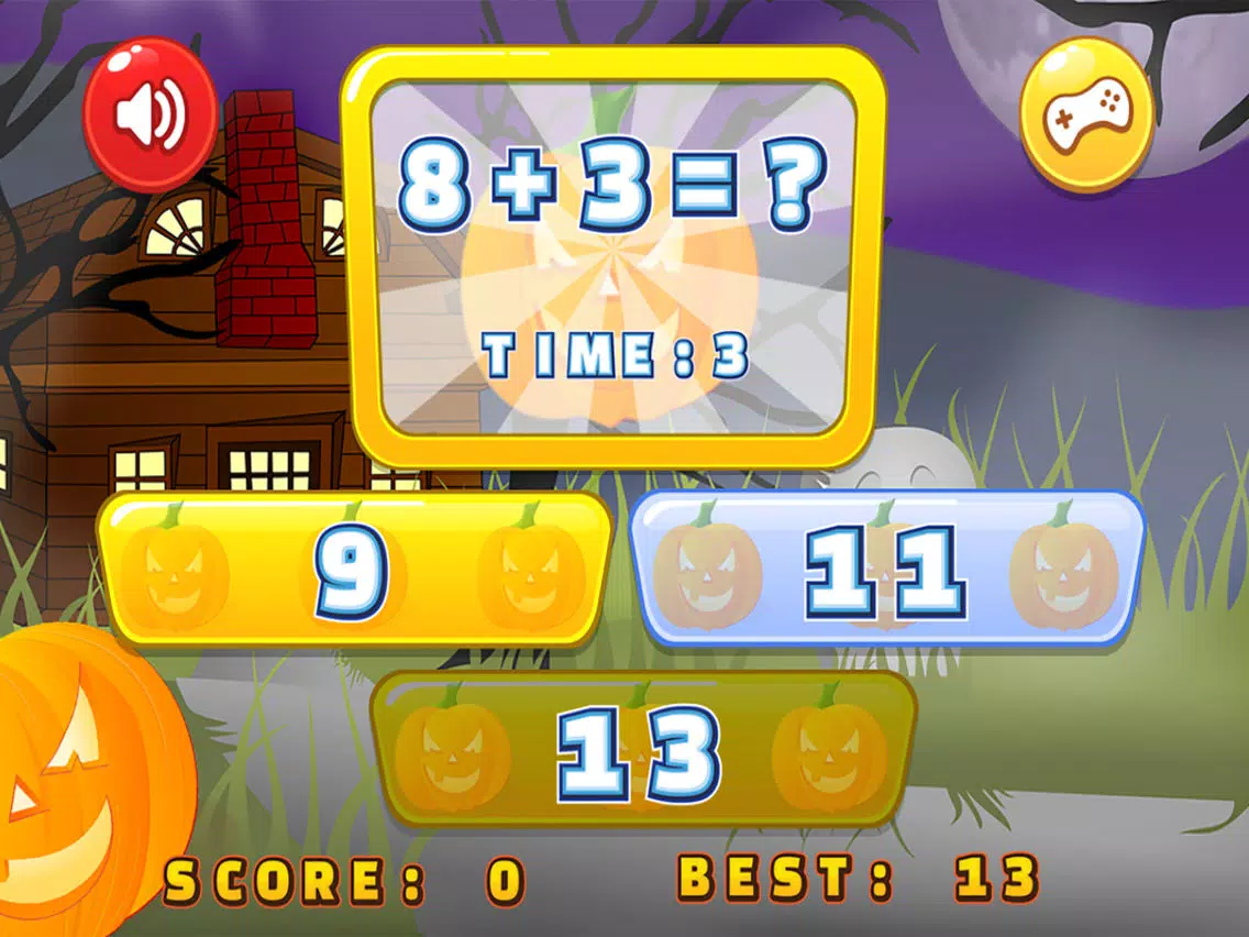 Math Halloween Number for kids - Add Subtract math iPad Screenshots