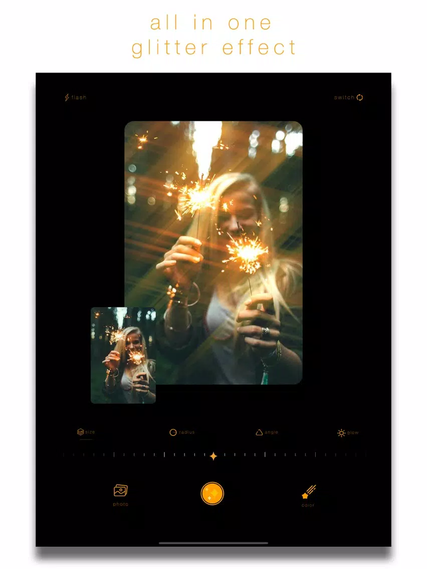 Zrzuty ekranu Glitter Effect - Sparkle Cam iPad
