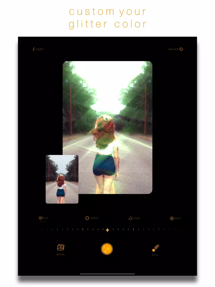 Zrzuty ekranu Glitter Effect - Sparkle Cam iPad