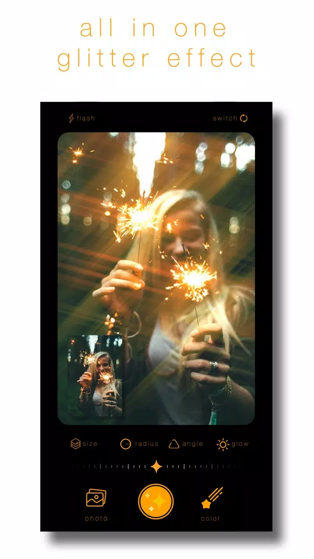 Zrzuty ekranu Glitter Effect - Sparkle Cam