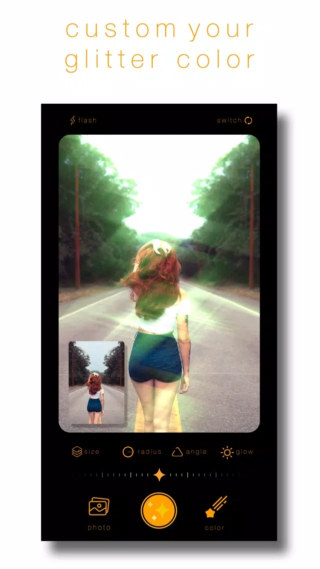 Zrzuty ekranu Glitter Effect - Sparkle Cam