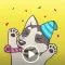 Playful Husky Animated Sticker