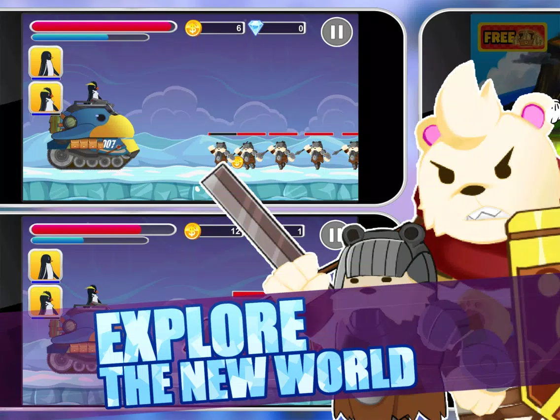 The Penguins Fury Shooting Survival Games Pro iPad  স্ক্রিনশট