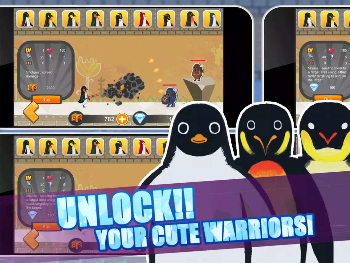 The Penguins Fury Shooting Survival Games Pro iPad  স্ক্রিনশট