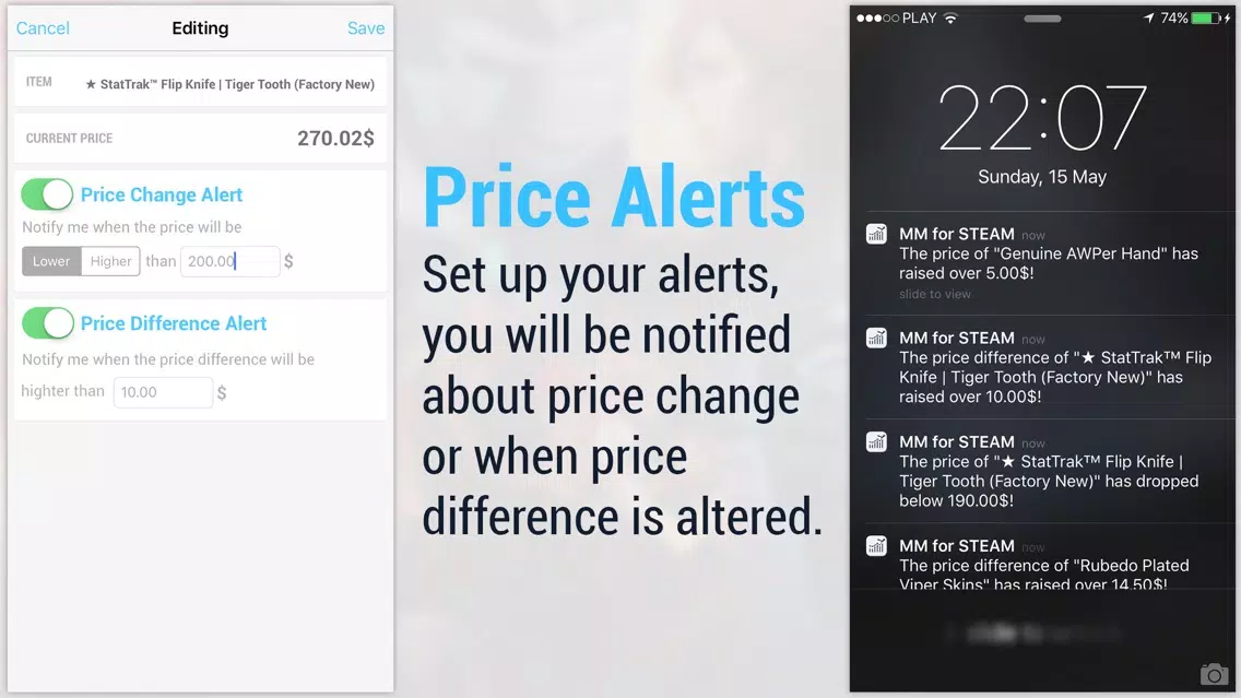 Market Monitor for STEAM Community games - Pro Version应用截图