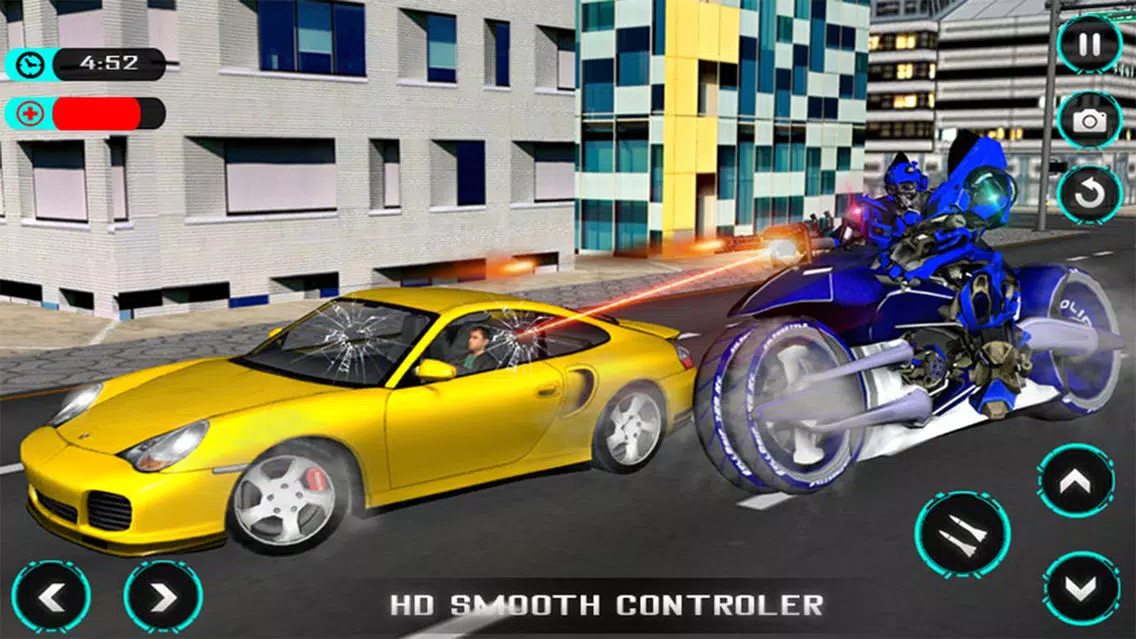 Capturas de pantalla de Monster Police Robot Moto Car Chase
