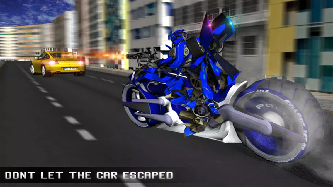 Capturas de pantalla de Monster Police Robot Moto Car Chase