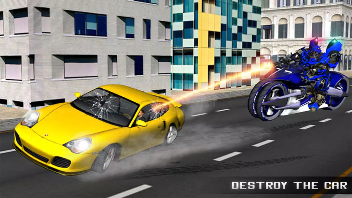Capturas de pantalla de Monster Police Robot Moto Car Chase