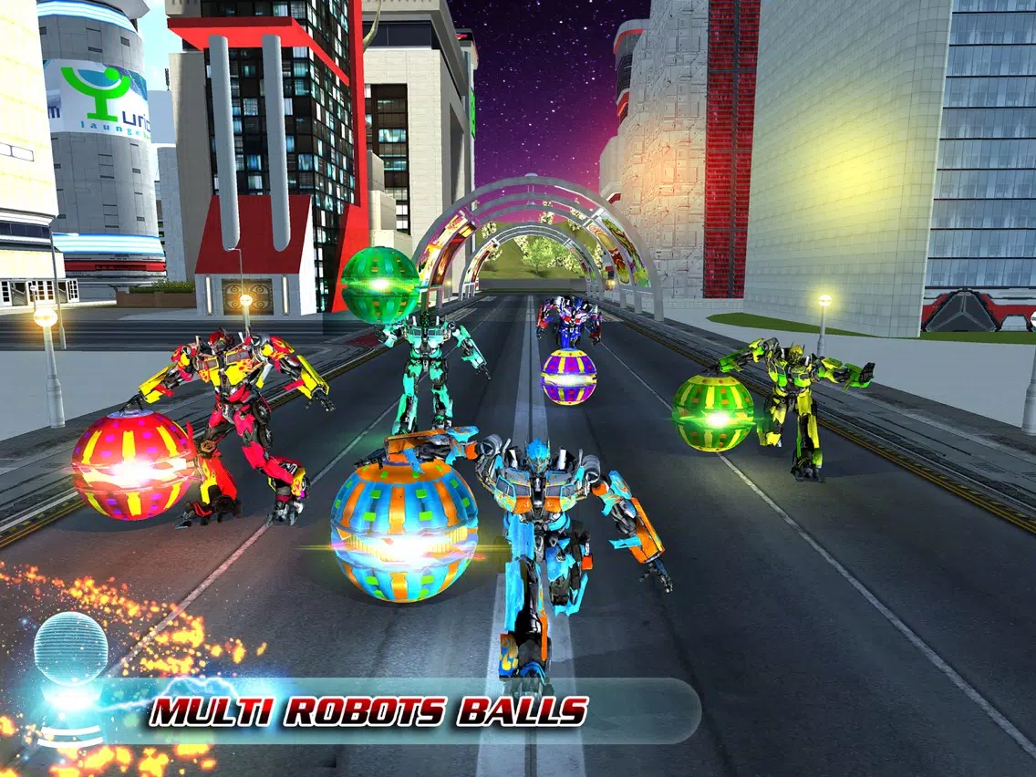 Transforming Robot Ball War iPad  Screenshots