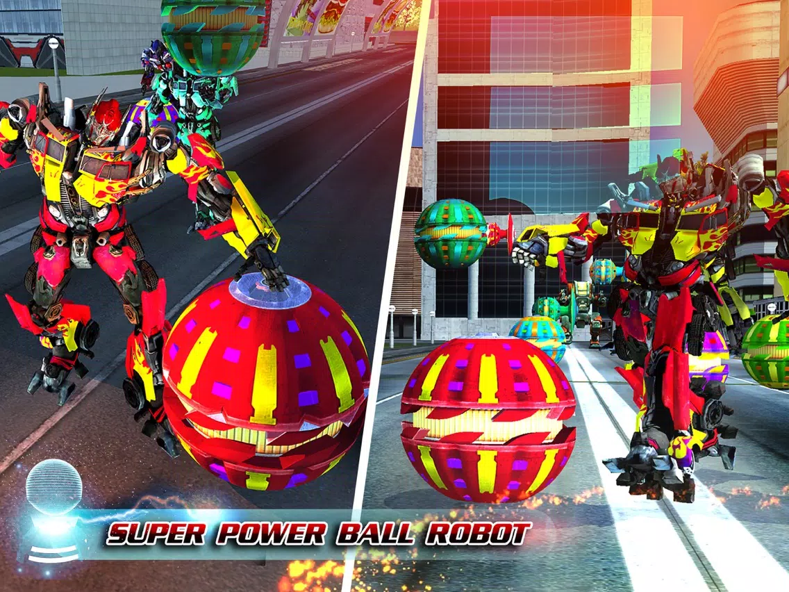 Transforming Robot Ball War iPad  Screenshots